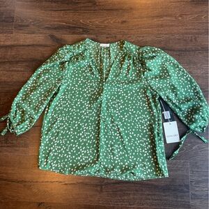 Olive & Oak Green Patterned Blouse